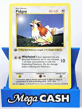 Pidgey 57/102 First 1st Edition Shadowless Base Set 1999 NM